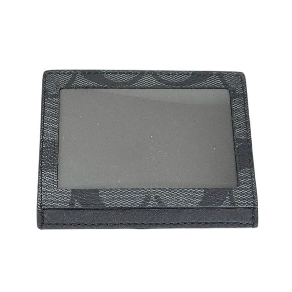 COACH Signature Coated Canvas, Card Case Wallet EUC - Picture 2 of 4